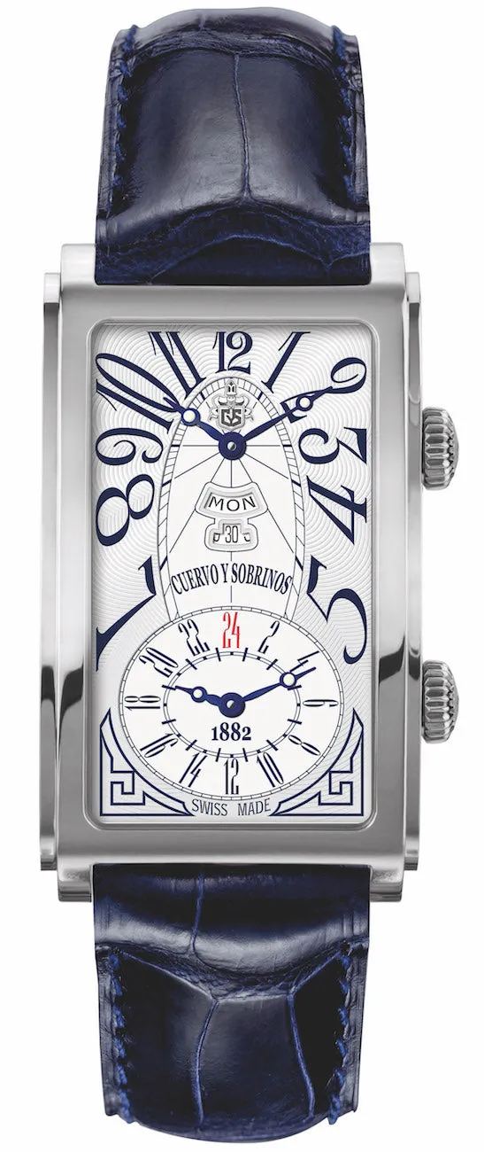 Cuervo y Sobrinos Watch Prominente Dual Time
