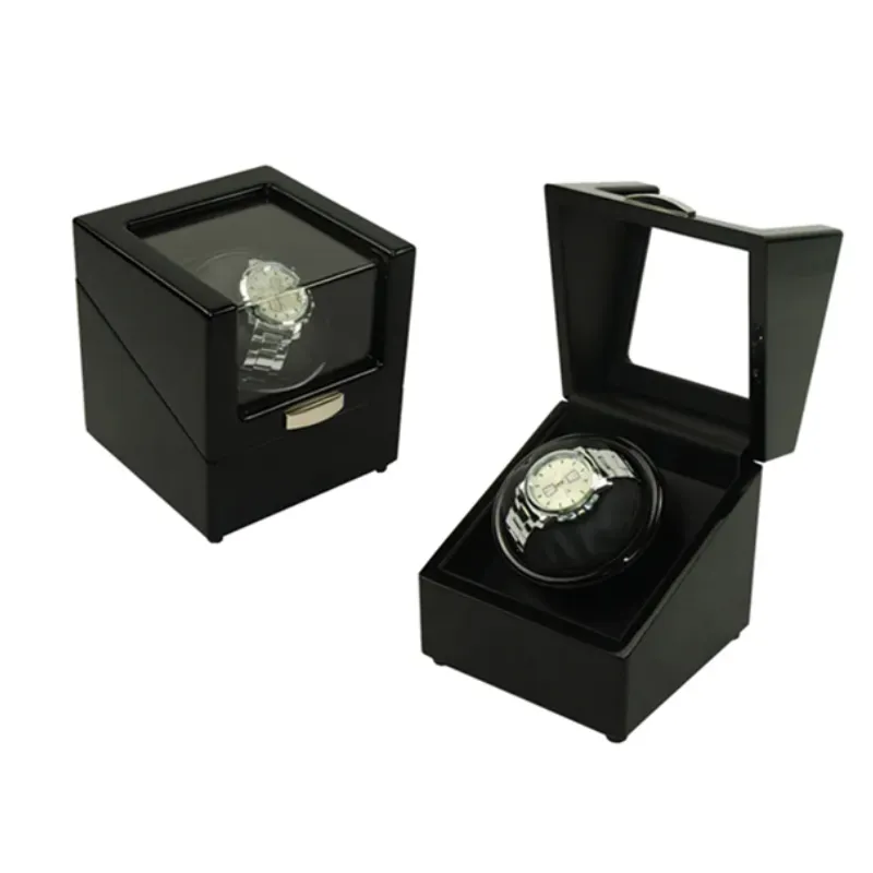 Handmade High Gloss Single Wooden Watch Winder