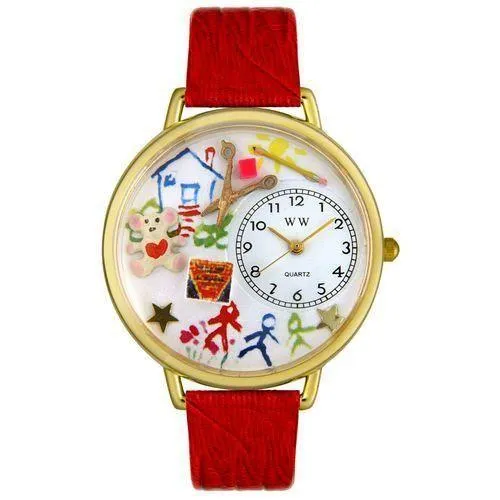 Preschool Teacher Watch in Gold (Large)